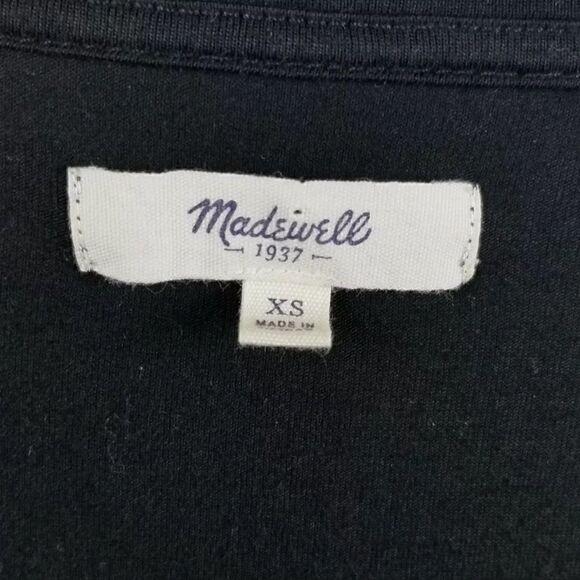 Madewell Womens Gray & Black Anthem Tee in Color Block Long Sleeve Size XS - Picture 10 of 10